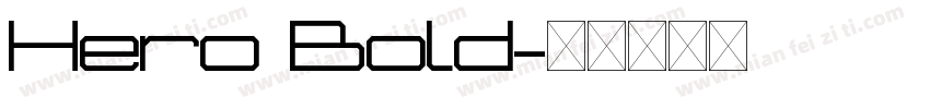 Hero Bold字体转换